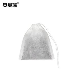 安赛瑞 无纺布袋 一次性过滤袋煎药中药袋 加厚茶包袋调料包隔渣袋 10×15cm 抽线款(100个装) 240470