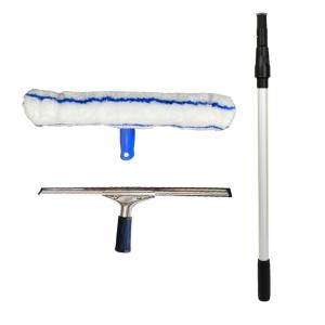 Raxwell  玻璃清洁组合  35cm玻璃刮+35cm涂水器+1.2m双节伸缩杆  单位:套