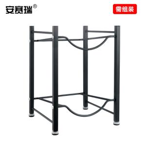 安赛瑞 饮水桶放置架 公司办公室仓库桶装水收纳架 2层饮用水储物支架 工业灰色 24764