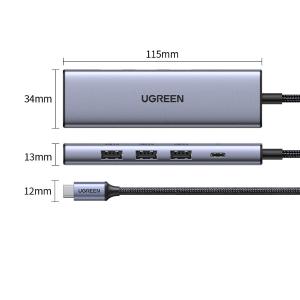 绿联(UGREEN)Type-C扩展坞 5合一