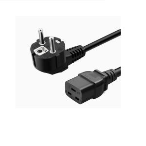 仓久 欧规 16A弯头 C19品尾 线长1.8米电源线