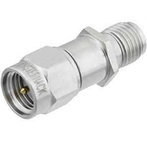 10 dB 固定式衰减器, SMA 公头 转SMA 母头 ,钝化不锈钢主体 ,额定功率 2W ,DC~6GHz