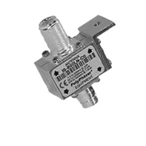 射频同轴浪涌保护器,N 型 F/F 穿墙式, 10MHz~1GHz,直流隔断, 1.5kW, 3.5mJ, 20kA, 阻塞帽, 孔安装