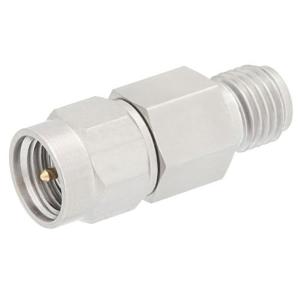 5 dB 固定式衰减器, SMA 公头 转SMA 母头 ,钝化不锈钢主体 ,额定功率 2W ,DC~6GHz