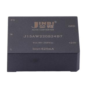 金臂 J15AW220S24B7 15W,AC-DC,单路24V输出,2500V隔离