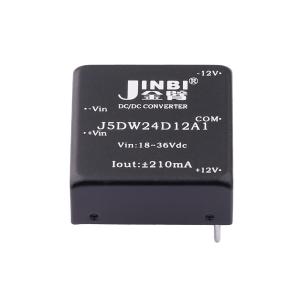 金臂 J5DW24D12A1 5W,DC-DC,双路12V输出,1000V隔离