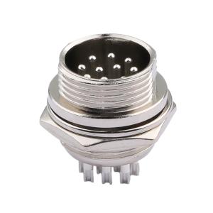 LICQ GX16连接器插座10针10芯圆形螺纹(线缆)连接器 AD.GZ.GX16.310.NYL