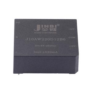 金臂 J10AW220D12B6 10W,AC-DC,双路12V输出,2500V隔离