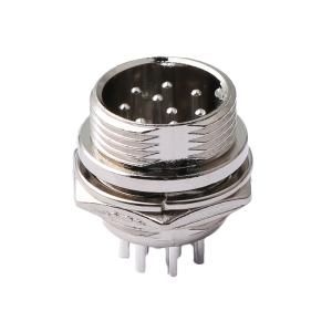 LICQ GX16连接器插座9针9芯圆形螺纹(线缆)连接器 AD.GZ.GX16.309.NYL