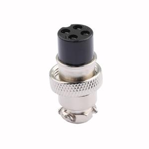 LICQ GX16连接器插头4针4芯圆形螺纹(线缆)连接器 AD.MT.GX16.304.NYA