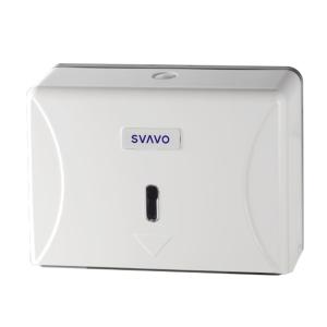 瑞沃(SVAVO)擦手纸盒免打孔酒店卫生间纸巾盒壁挂厨房抽纸盒挂墙家用厕所纸盒 V-TH12白色