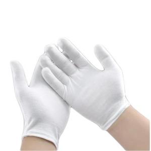棉手套 机制tc棉拉架手套(16G)长18cm