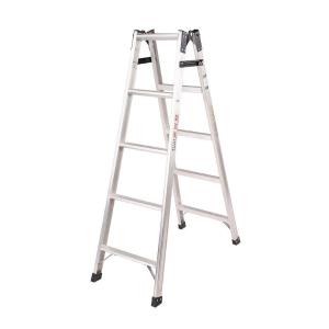 郑兴安 XE-5 铝合金直马梯 收缩梯长1470mm 人字高度1450mm 人字工作高度790mm 梯级数5步 最大宽度483mm 自重约5.9kg 跨度940mm 单梯高度2910mm 单梯工作高度2150mm 厚度160mm