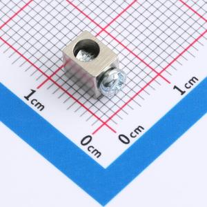 电源铜端子 M3螺钉 4.5x5.5x6.0mm平底 铜镀镍