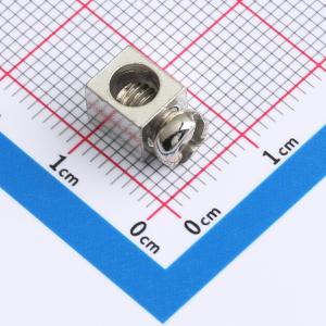 电源铜端子 M4螺钉 6.0x6.0x7.0mm平底  铜镀锡