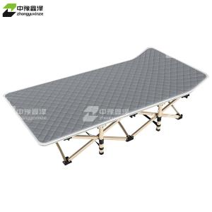 中豫鑫泽ZYXZXZ4073143简易折叠床午休床便携床 灰色方管含亲肤棉垫