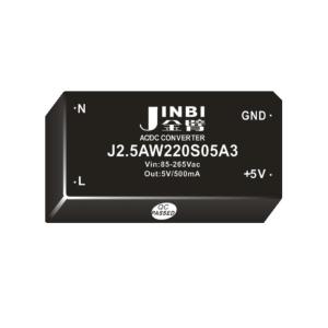 JINBI(金臂) 2.5w,AC-DC,单路5V输出,2500V隔离 J2.5AW220S05A3