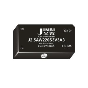 JINBI(金臂) 2.5w,AC-DC,单路3.3V输出,2500V隔离 J2.5AW220S3.3A3