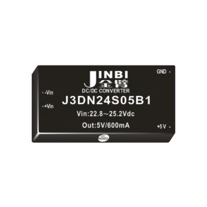 JINBI(金臂) J3DN24S05B1 3W,DC-DC,单路5V输出,1000V隔离