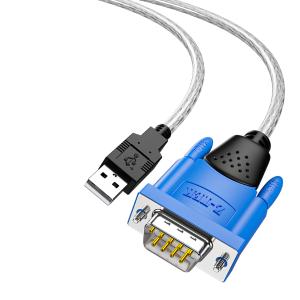 力特科技(Z-TEK)USB转RS232 DB 9针 工业级通用串口线 1.8M 台湾PL2303芯片 ZE394C