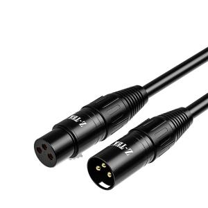 Z-TEK(力特)卡侬公对母音频线延长线 40米 黑色线 ZAV004-400