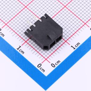 间距:3.0mm Pin数:2P 单排，针座 直插180° 黑色 PA9T UL94V-0 -40℃~+105℃436500215