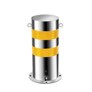 来样不锈钢警示柱 高50cm直径219mm厚度1.5mm 活动款 停车桩防撞柱