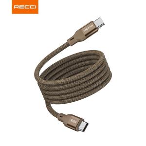 RECCI  华为PD 65W快充磁吸收纳数据线RS23CC咖金色
