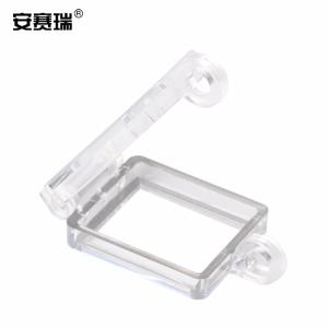 安赛瑞 透明开关保护罩 急停按钮保护罩 急停开关保护圈 配电柜急停开关防护罩 310019