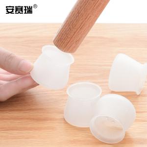 安赛瑞 硅胶桌椅脚垫 防滑硅胶低噪音垫 (16个装) 保护家具脚垫 圆形 白色 27470