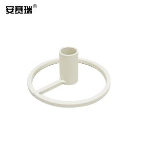 安赛瑞 铁艺蜡烛台 停电应急蜡烛托架 烛台摆件 蜡烛架 单孔白色 310860