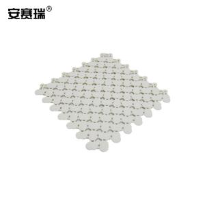 安赛瑞 浴室淋浴房防滑垫 脚垫止滑垫子 自由拼接 白色20x20cm 4片装 淋浴卫生间儿童 310134