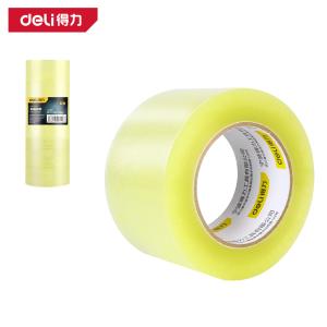 deli得力DL604815封箱胶带60mm×150y×48μm透明黄(6卷/筒