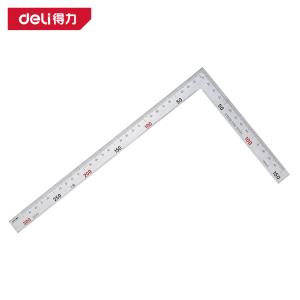 deli得力DL7130钢拐尺150x300mm(银)(把)