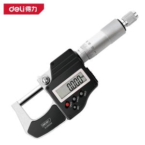 deli得力DL321025S数显外径千分尺0-25mm两用(红)(把)
