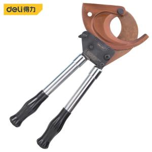 deli得力DL-J95棘轮电缆剪Φ95mm可伸缩(黄)(把)