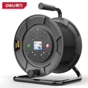 deli得力DL8830S-25电缆线盘30m2.5线径16A(黑)(台)