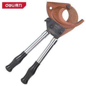 deli得力DL-J75棘轮电缆剪Φ75mm可伸缩(黄)(把)