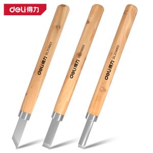 deli得力DL359003木柄雕刻刀3件套(黄)(把)