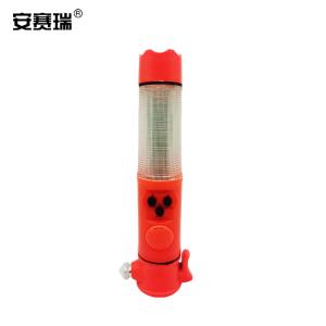 安赛瑞 多功能声光报警手电 汽车安全锤 应急锤破窗器救生锤 红色 310303