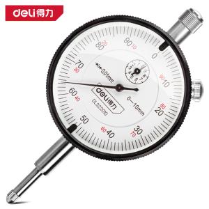 deli得力DL322010百分表0-10mm专业(银)(把)