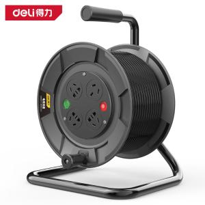 deli得力DL8830S-15电缆线盘30m1.5线径16A(黑)(台)