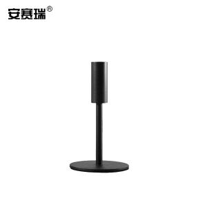 安赛瑞 铁艺蜡烛台 停电应急蜡烛托架 烛台摆件 蜡烛道具 黑色中号 310863