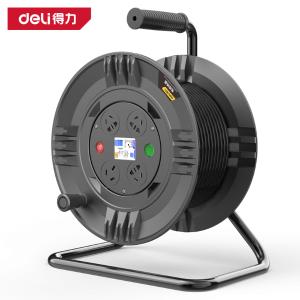deli得力DL8850S-25电缆线盘50m2.5线径16A(黑)(台)
