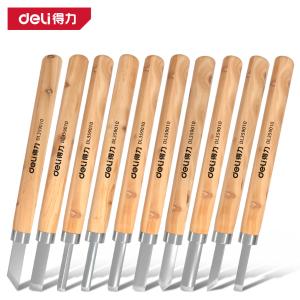deli得力DL359010木柄雕刻刀10件套(黄)(把)