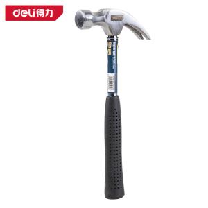 deli得力DL5025钢管柄羊角锤0.5lb(黑)(把)