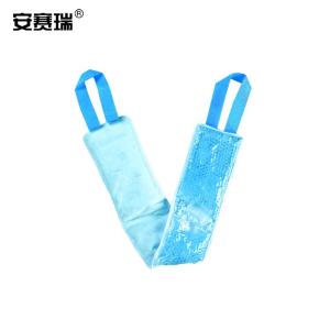 安赛瑞 肩颈冰敷包 冷热敷袋 冷敷护肩护颈袋 可绑型护理袋 夏季降温冰垫 天蓝 63x10cm 300720