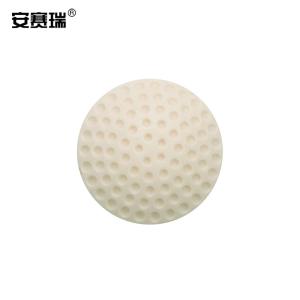 安赛瑞 门把手防撞贴墙贴 门窗衣柜防夹手护垫 高尔夫球型 米色 10个装 310900