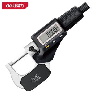 deli得力DL321025B数显外径千分尺0-25mm(黄)(把)