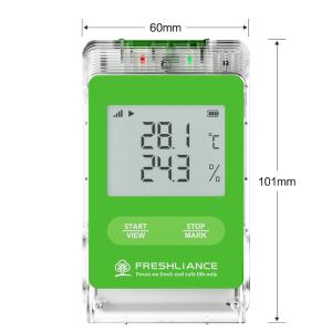 鲜境物联远程实时温湿度记录仪冷链运输定位短信邮件报警4G联网温湿度计国内版多次性TRACKER10国内多次性